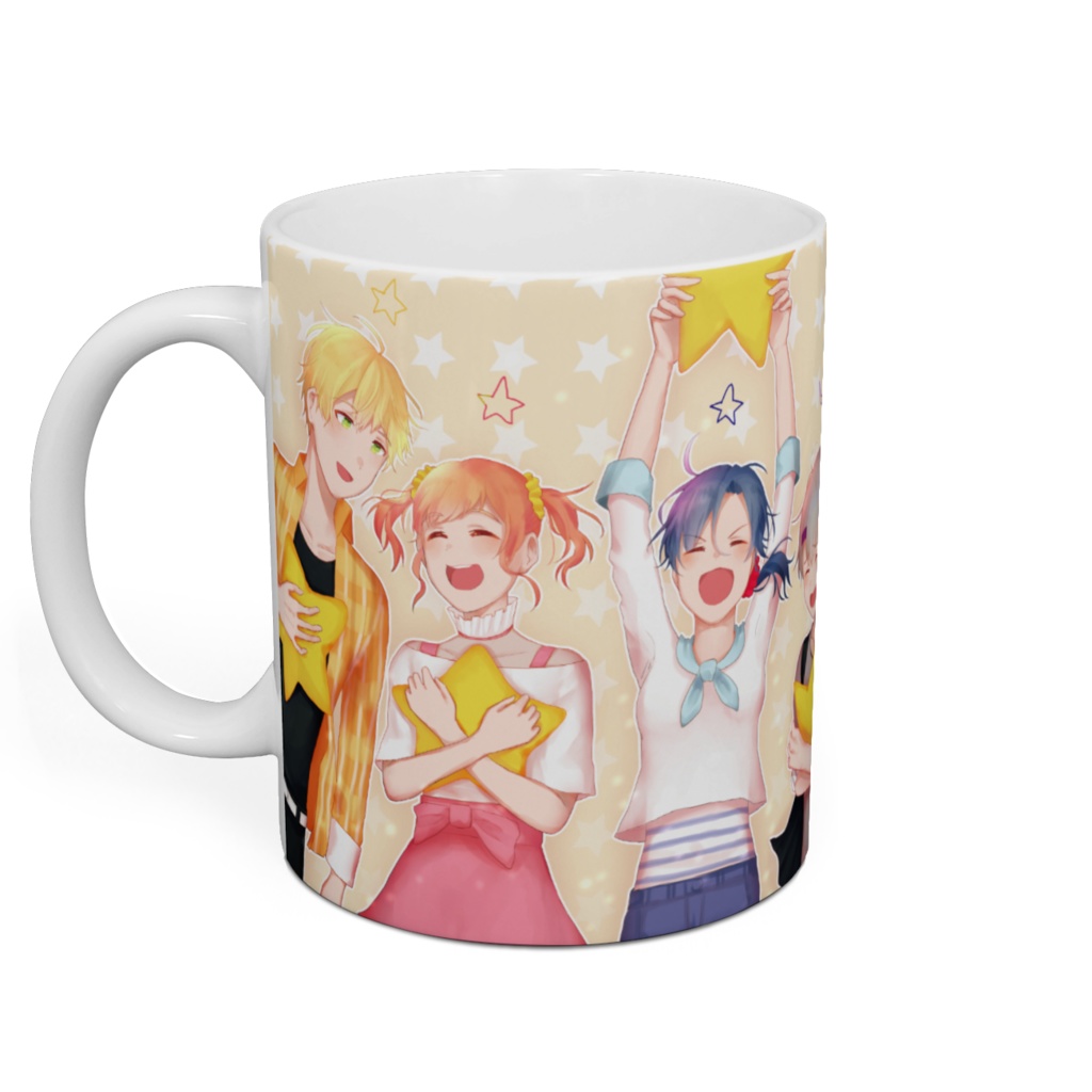 カラフル戦隊☆レインボージャー 一周年記念イラストマグカップ