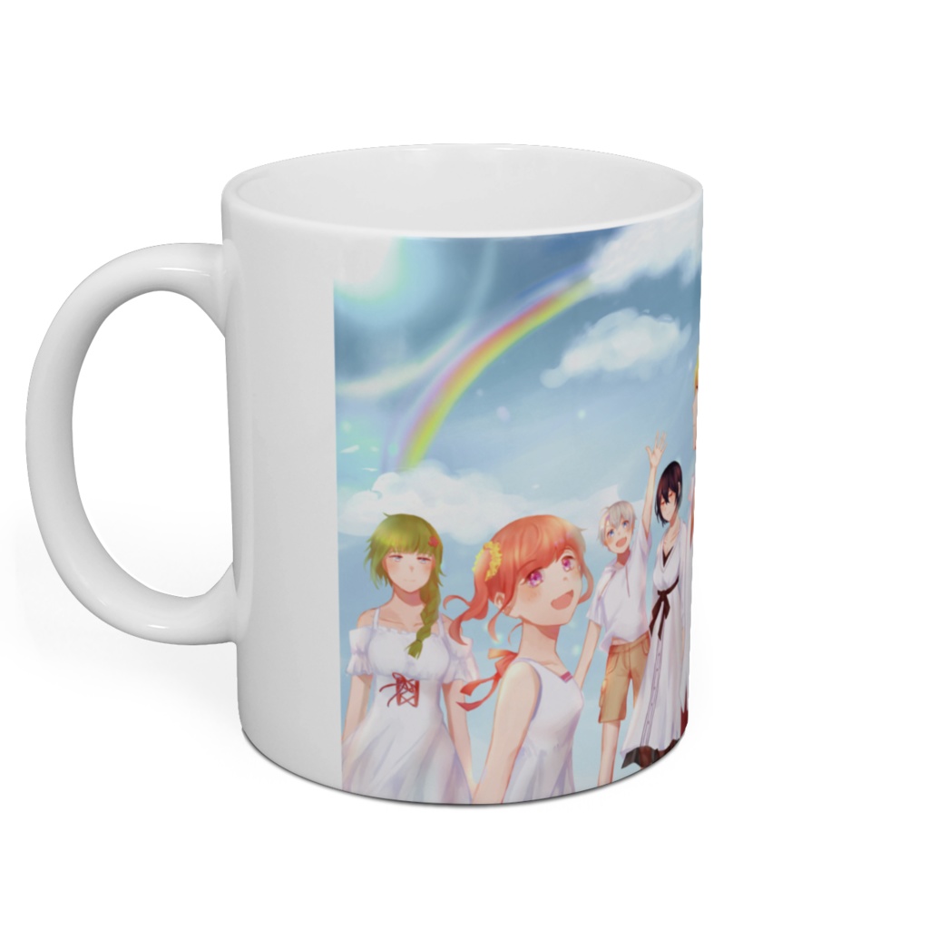 カラフル戦隊☆レインボージャー 三周年記念イラストマグカップ