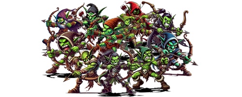 Archer Goblins Pack Vol.01. RPG MAKER MV/MZ - アーチャーゴブリンパック Vol.01. RPG MAKER MV/MZ