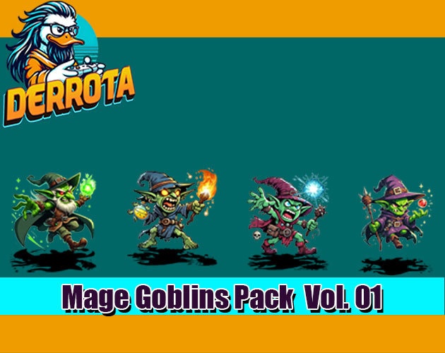 Mage Goblins Pack Vo.01 RPG MAKER MV/MZ - メイジゴブリンパック Vol.01 RPGメーカー MV/MZ