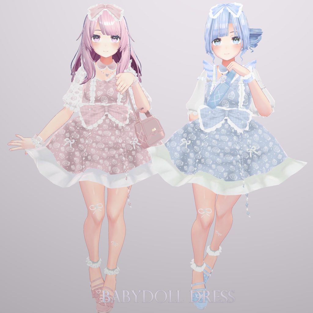 「桔梗 Kikyo」 ベビードールワンピース Babydoll Dress