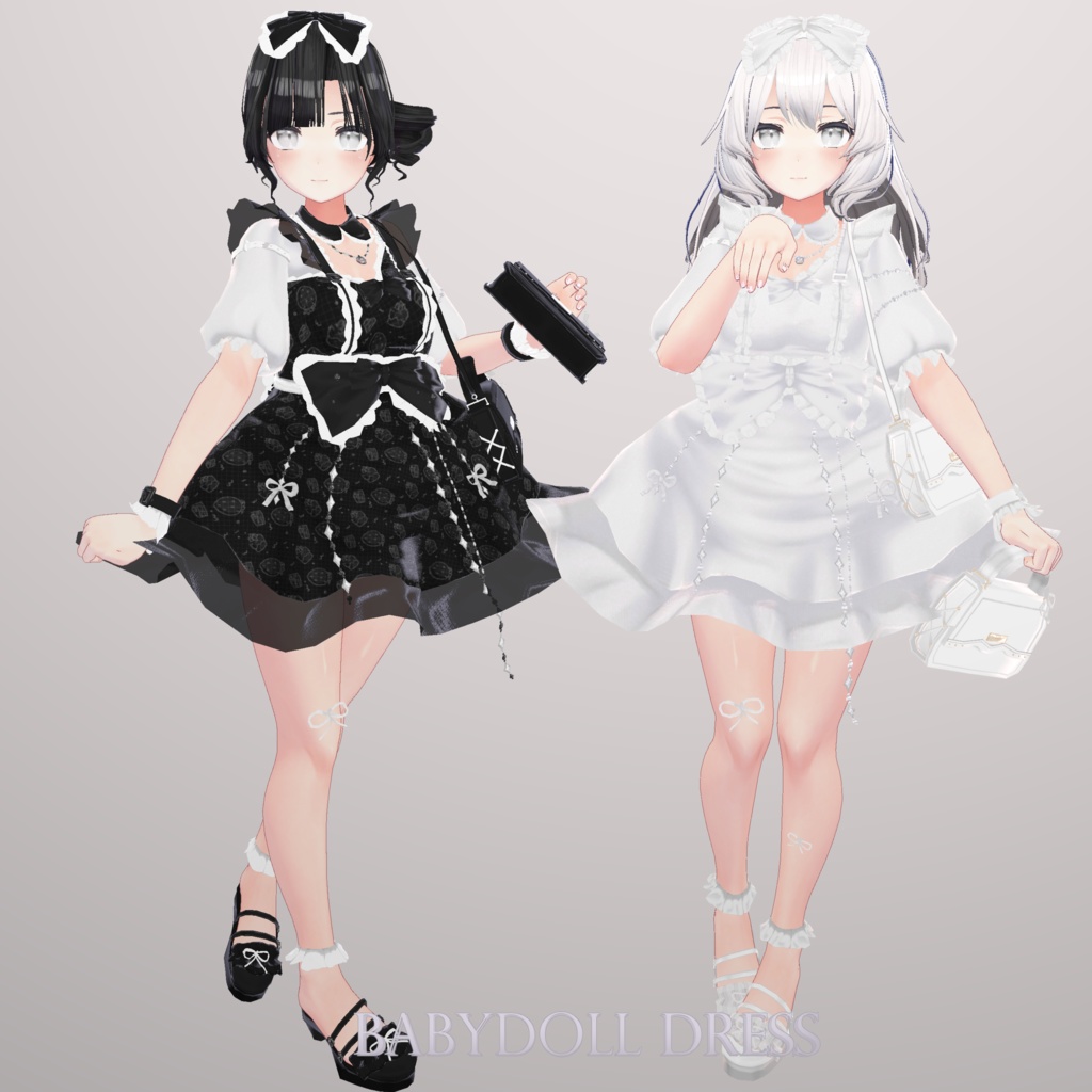 「桔梗 Kikyo」 ベビードールワンピース Babydoll Dress