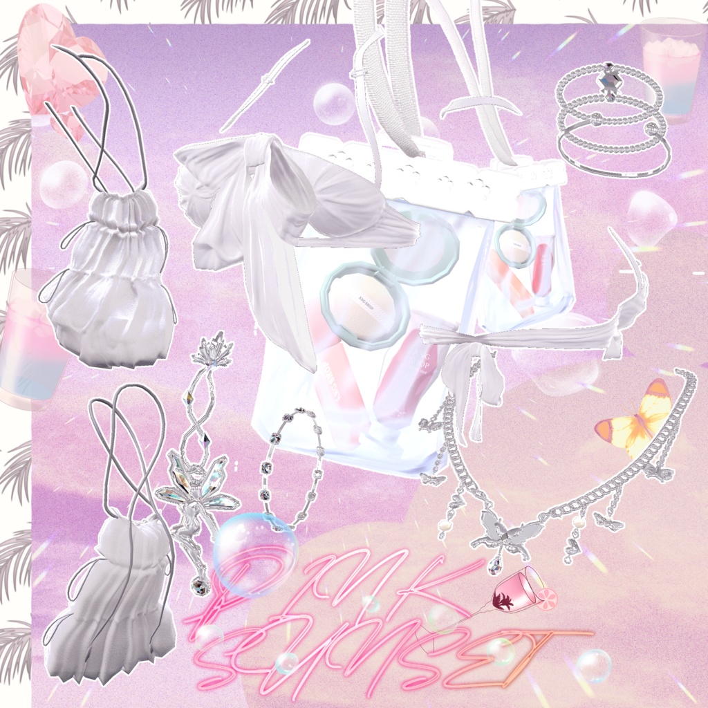 [4 avatar] Swim suit -PINK SUNSET- 缩略图 7