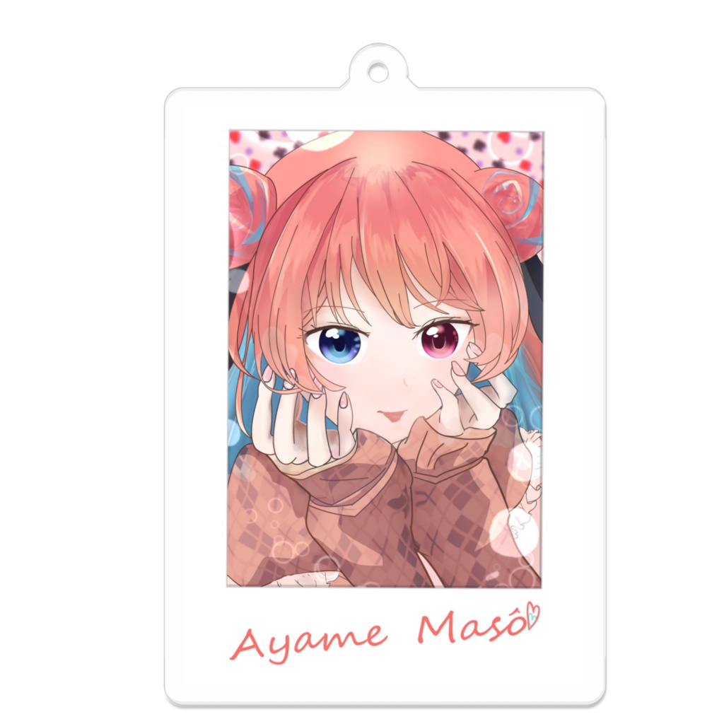 真朱彩芽、チェキ風アクリルキーホルダー