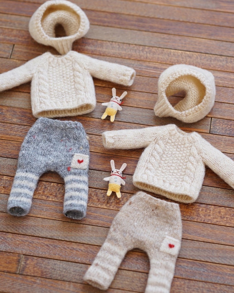 ざっくりセーターのセット