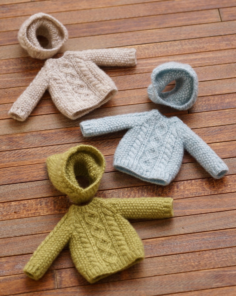 アランセーターと付けフードのセット