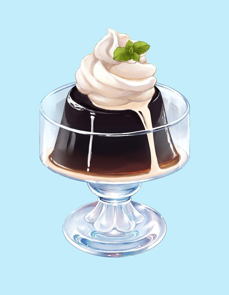 キャンバスアート（コーヒーゼリー）