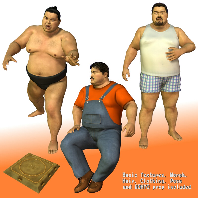 Poser用フィギュア Rikishi