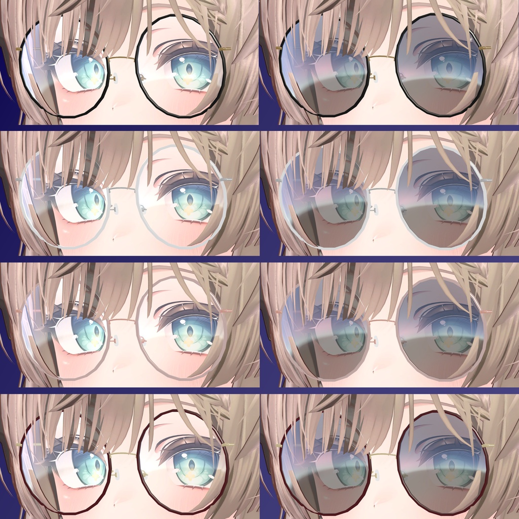 【マヌカ専用】丸眼鏡 - ROUND EYEWEAR for Manuka -【MA対応】