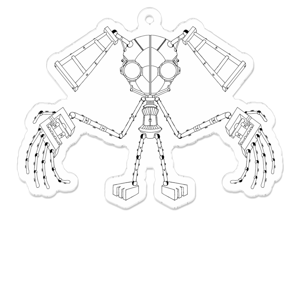 アクリルキーホルダーRabbit Man ver.Endoskeleton