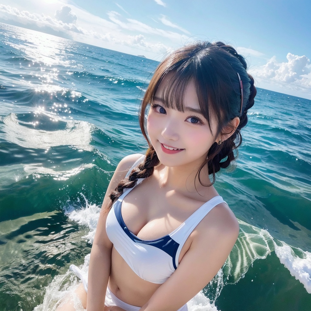 水着写真集 美少女AIアイドルmarus /Swimsuit photo collection Beautiful AI idol marus
