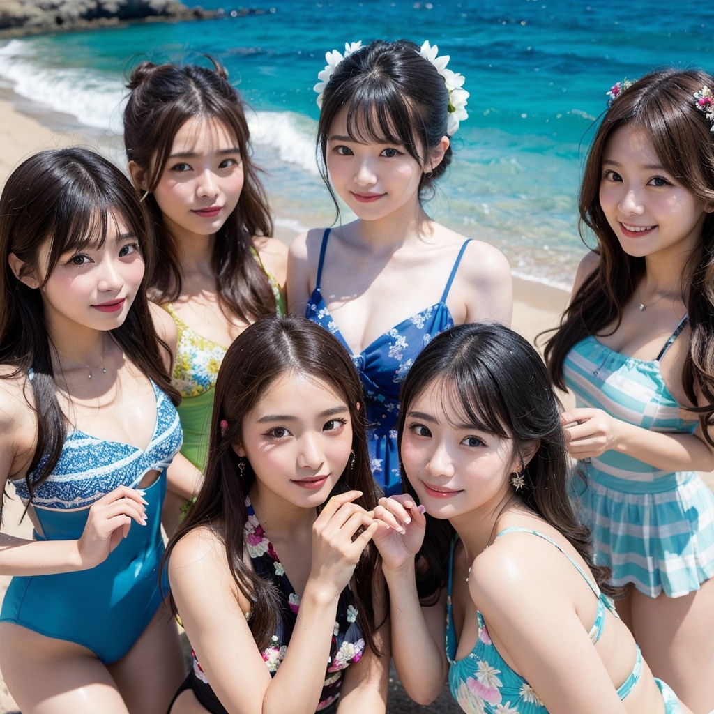 水着写真集 美少女AIアイドルmarus /Swimsuit photo collection Beautiful AI idol marus