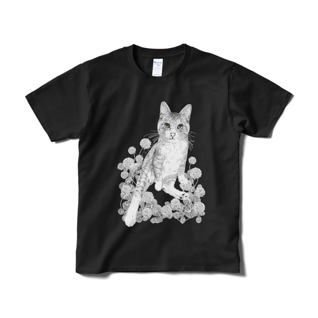 猫のサスケさんT(オリジナル黒/白)