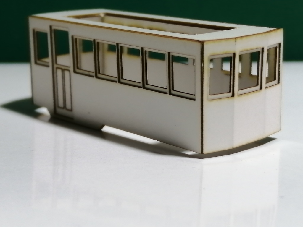 【N】日車レールカー両運・初期型(小浜カハ1・2→雲仙カハ11・12、芸備キハ5~7)ペーパーボディキット