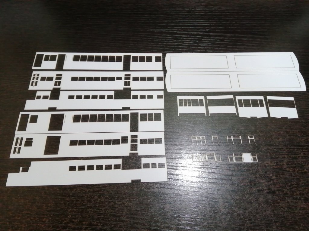 【HO】島原キハ253荷物車代用 ペーパーボディキット