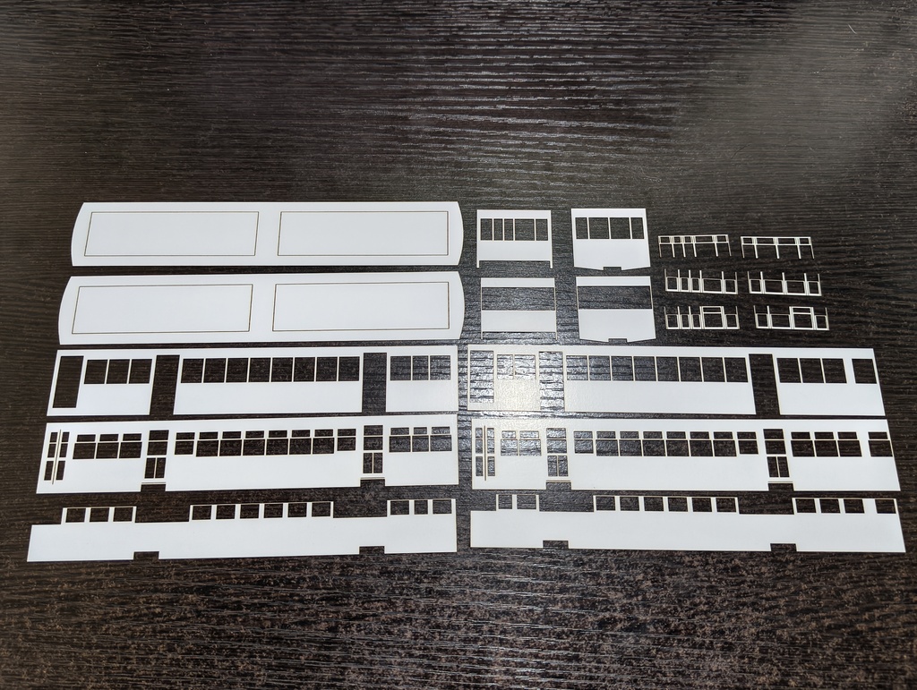 【HO】島原キハ253+ハフ53 ペーパーボディキット 2両セット