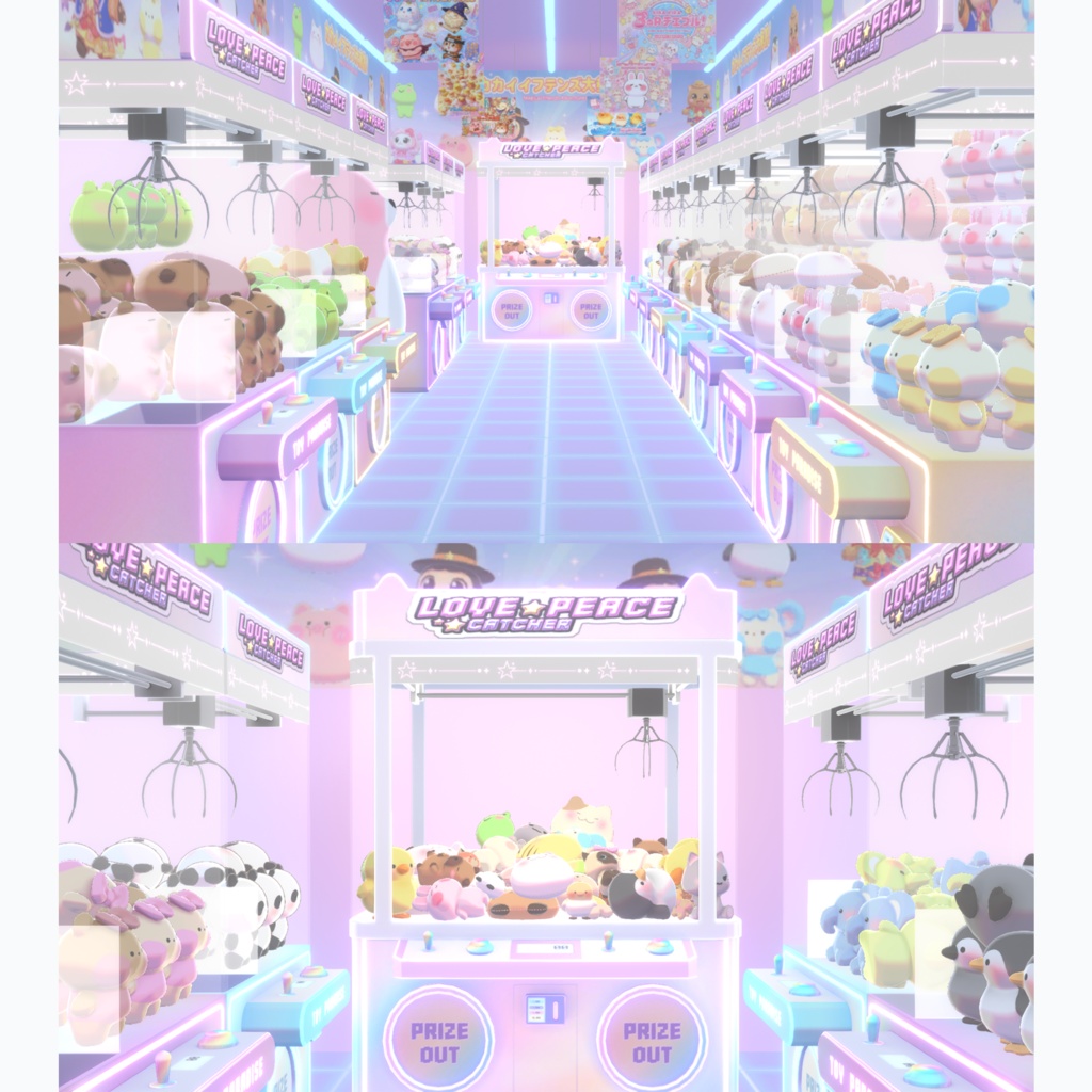 【Warudo(Pro/Standard)】Claw Machine Arcade / 인형뽑기장 / UFOキャッチャー