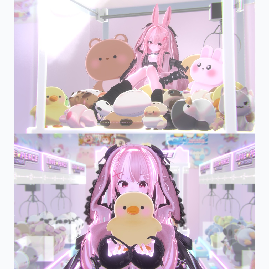 【Warudo(Pro/Standard)】Claw Machine Arcade / 인형뽑기장 / UFOキャッチャー