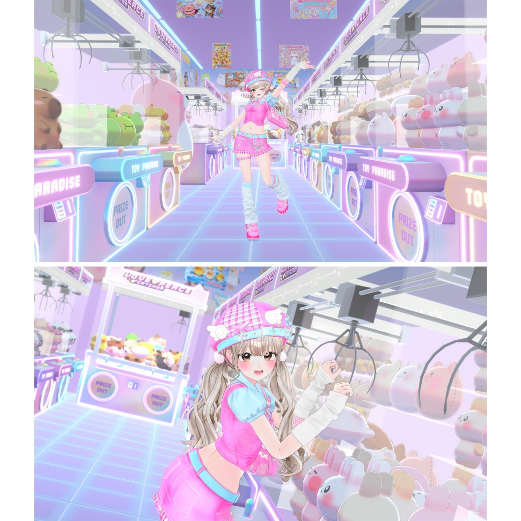 【Warudo(Pro/Standard)】Claw Machine Arcade / 인형뽑기장 / UFOキャッチャー
