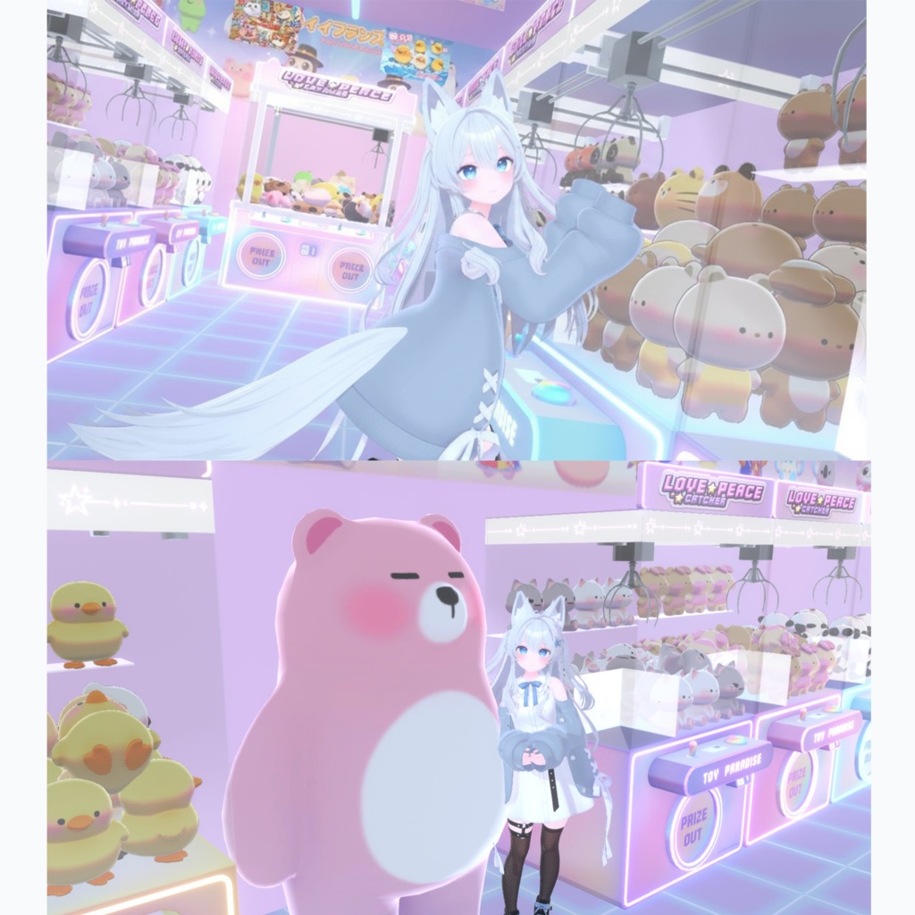 【Warudo(Pro/Standard)】Claw Machine Arcade / 인형뽑기장 / UFOキャッチャー