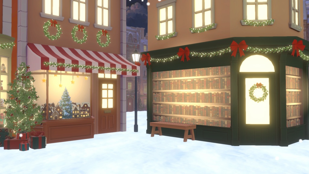 【Warudo(Pro/Standard)】Christmas Street / 크리스마스 거리 / クリスマスストリート