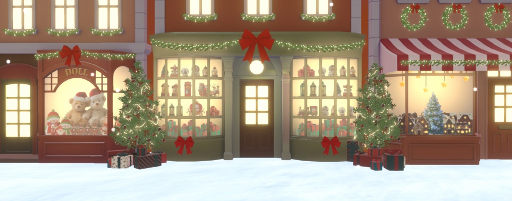 【Warudo(Pro/Standard)】Christmas Street / 크리스마스 거리 / クリスマスストリート