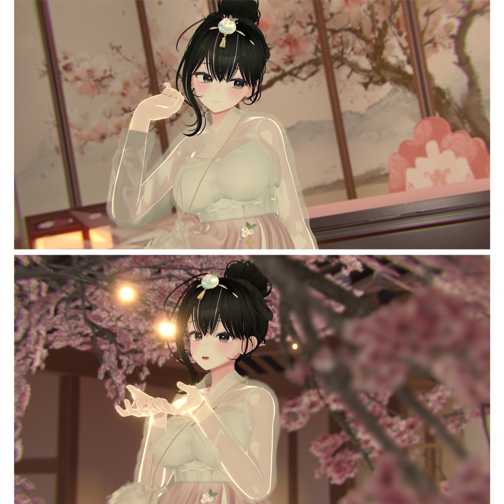 【Warudo(Pro/Standard)】Cherry Blossom Hanok / 벚꽃 한옥 / 桜の韓屋