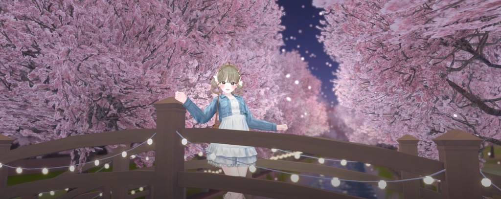 【Warudo(Pro/Standard)】Cherry Blossom Street / 벚꽃 거리 / 桜通り