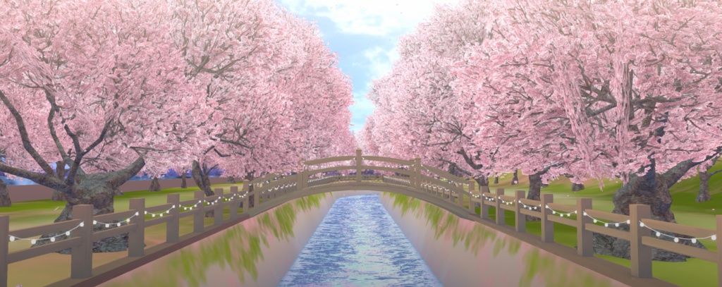 【Warudo(Pro/Standard)】Cherry Blossom Street / 벚꽃 거리 / 桜通り