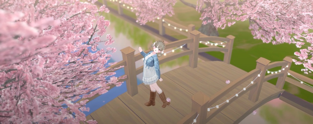 【Warudo(Pro/Standard)】Cherry Blossom Street / 벚꽃 거리 / 桜通り