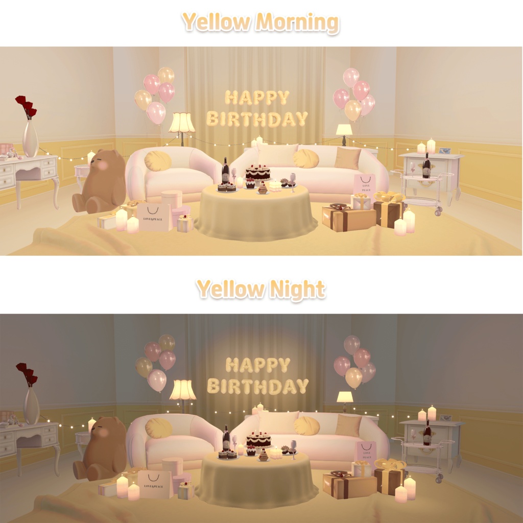 【Warudo Standard】Party Room / 파티룸 / パーティールーム