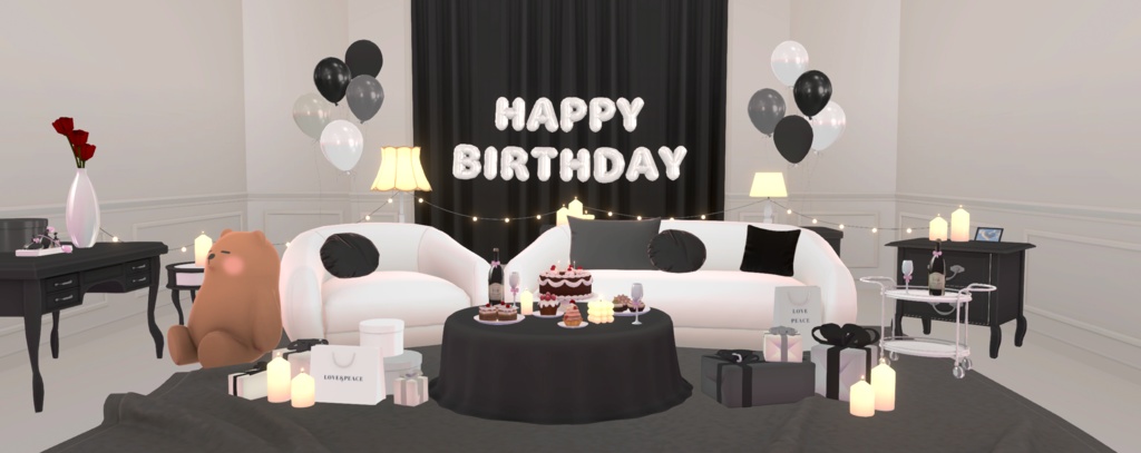 【Warudo Standard】Party Room / 파티룸 / パーティールーム