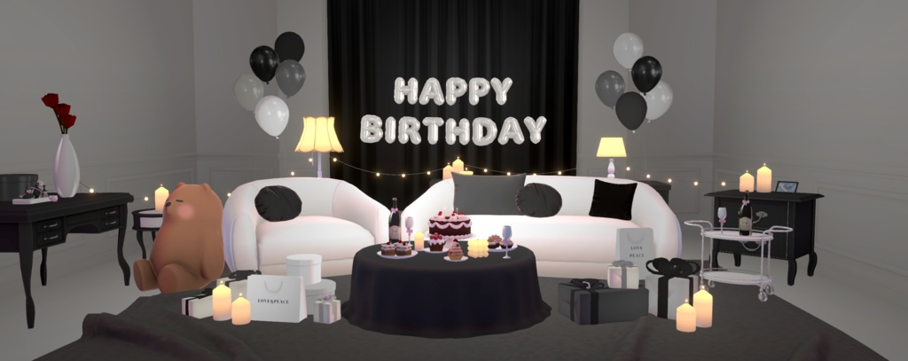 【Warudo Pro】Party Room / 파티룸 / パーティールーム