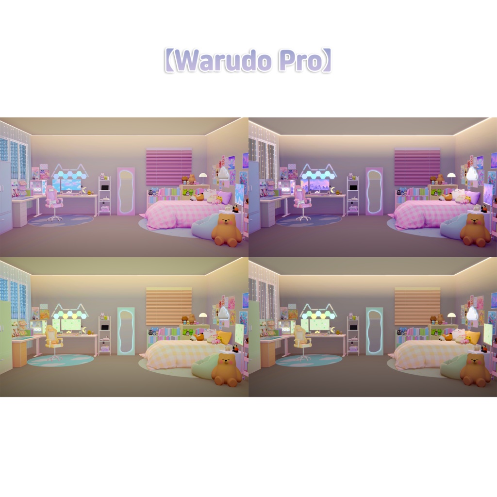 【Warudo(Pro/Standard)】Gaming Room/게이밍룸/ゲーミングルーム