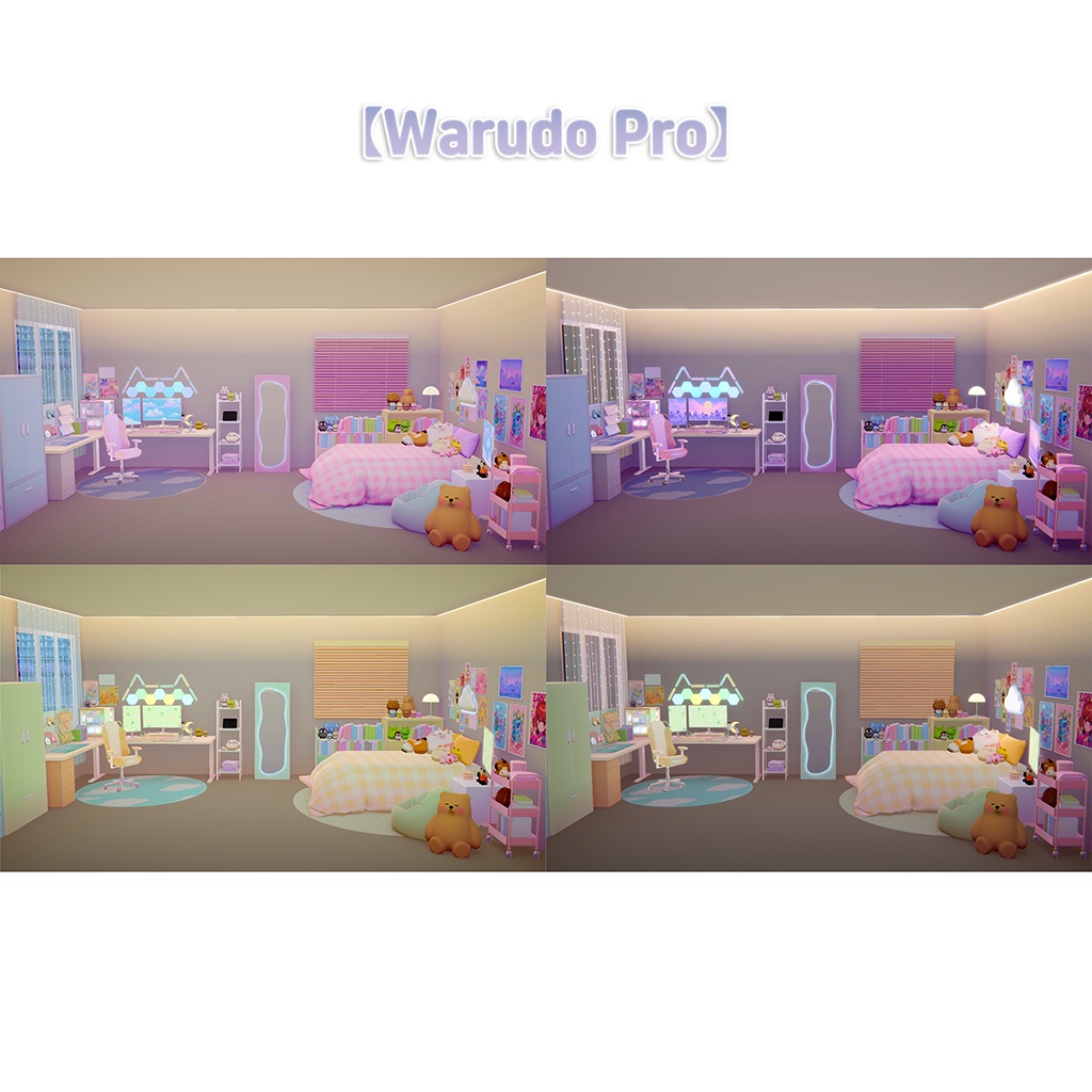 【Warudo(Pro/Standard)】Gaming Room/게이밍룸/ゲーミングルーム