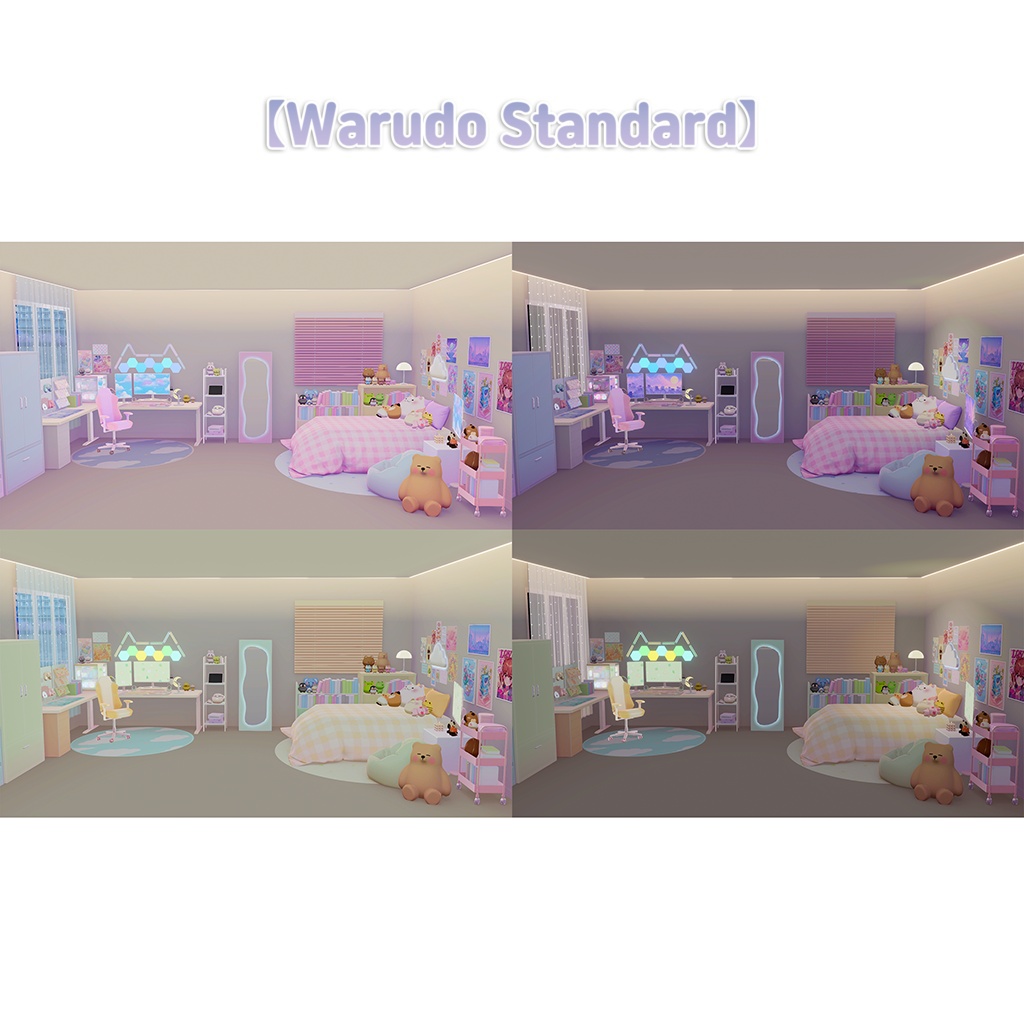 【Warudo(Pro/Standard)】Gaming Room/게이밍룸/ゲーミングルーム