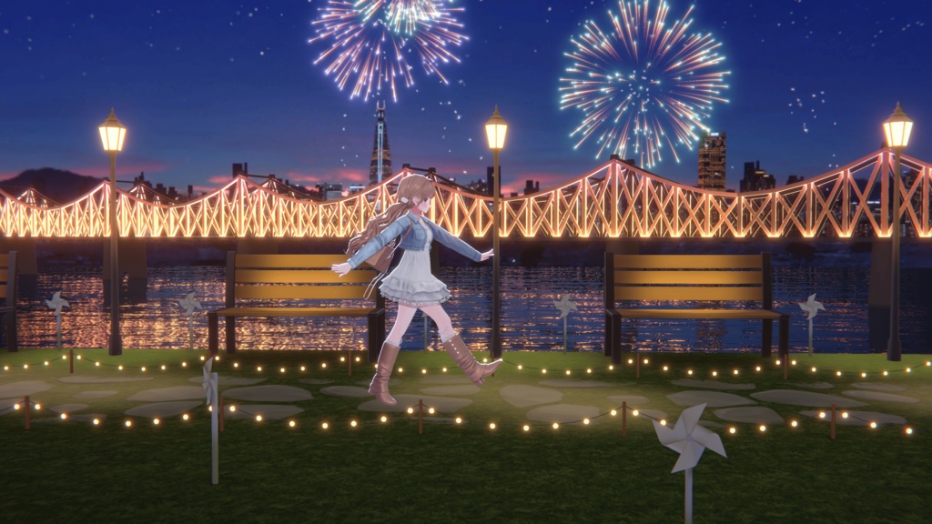 【Warudo(Pro/Standard)】Han River Fireworks Festival/한강 불꽃놀이/漢江花火大会マップ