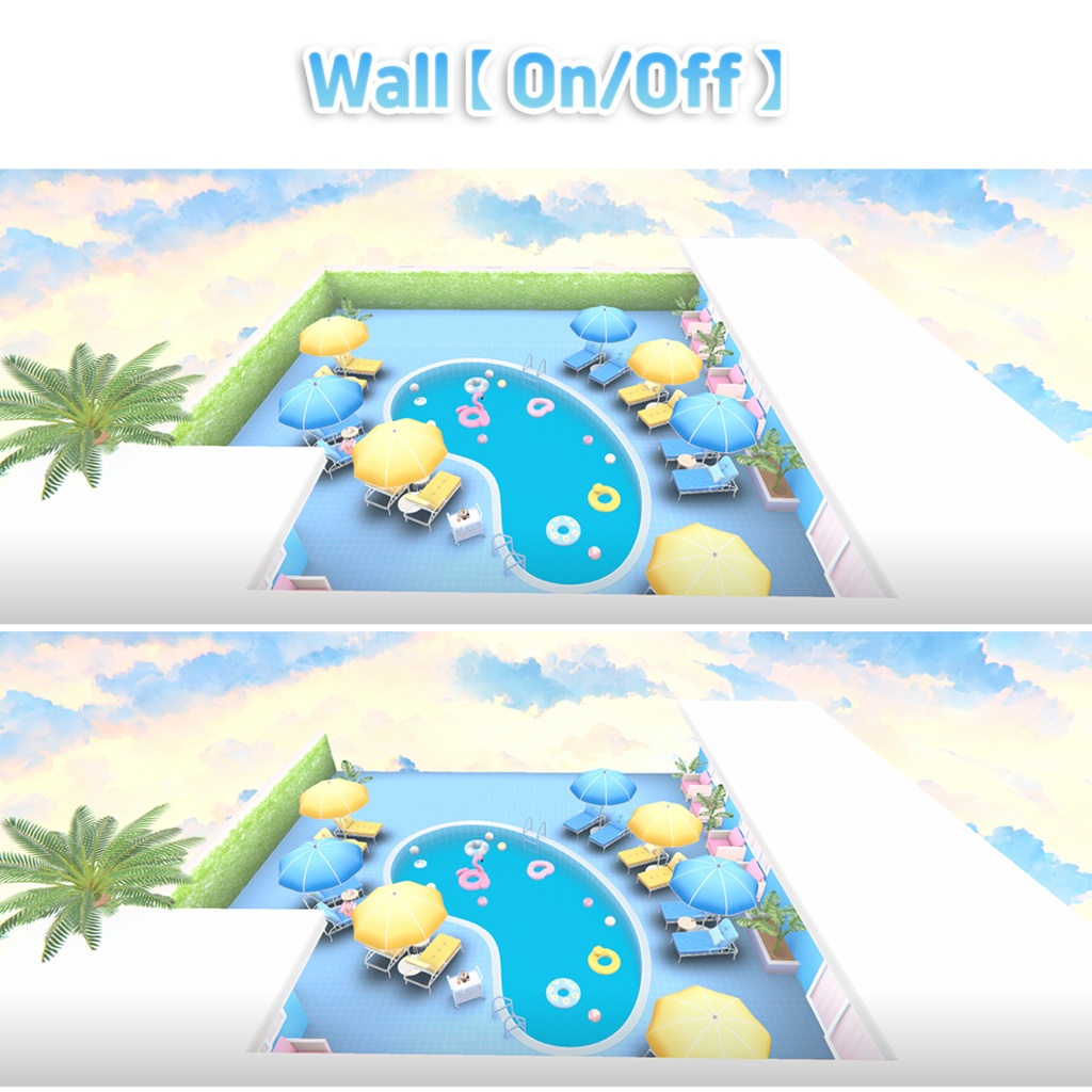 【Warudo(Pro/Standard)】Private Swimming Pool/프라이빗 수영장/プライベートプール