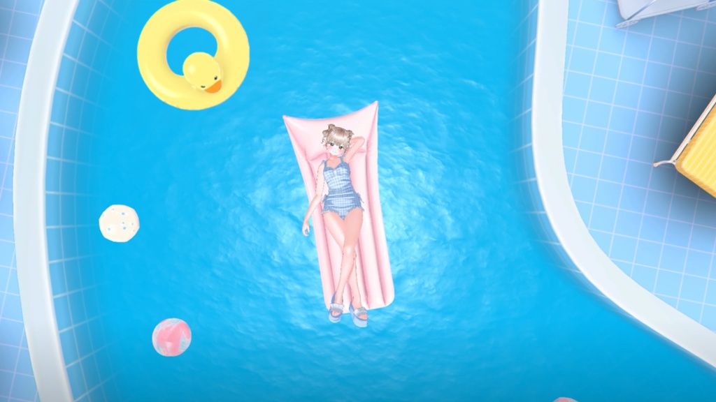 【Warudo(Pro/Standard)】Private Swimming Pool/프라이빗 수영장/プライベートプール