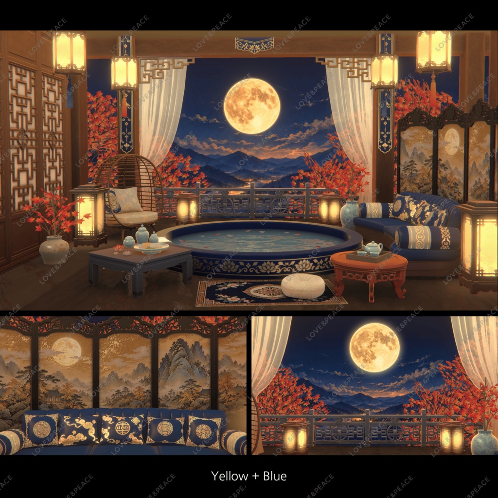【Image】Full moon/보름달 누각/満月の月見楼