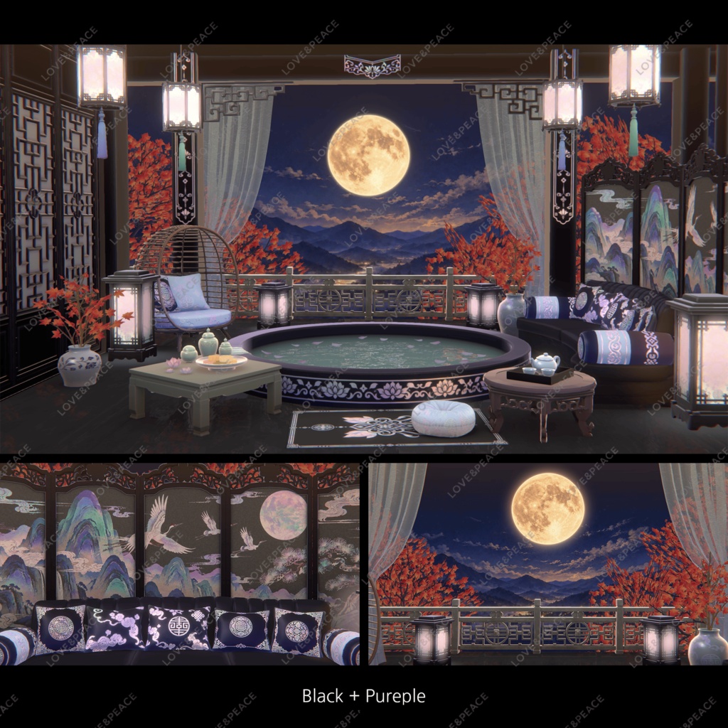 【Image】Full moon/보름달 누각/満月の月見楼