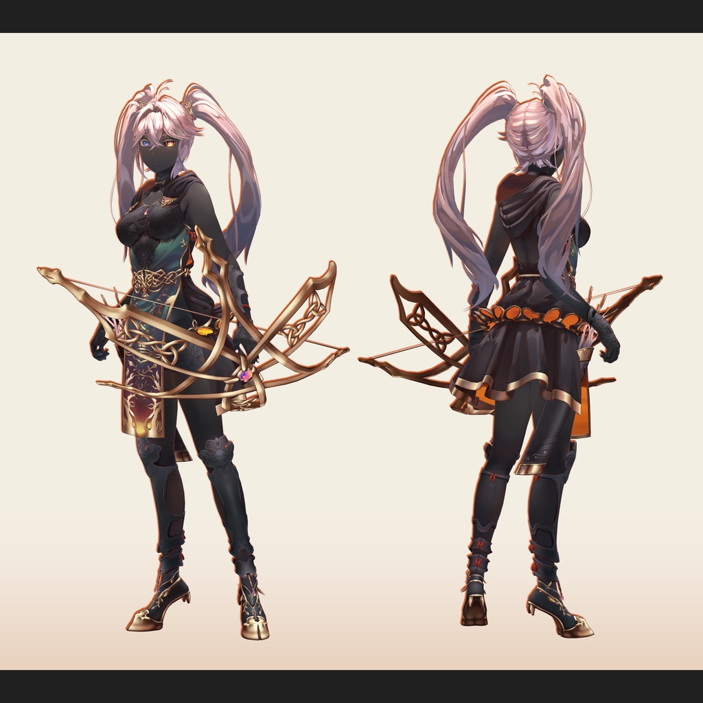 【VRC 対応3Dモデル】薄暮の射手