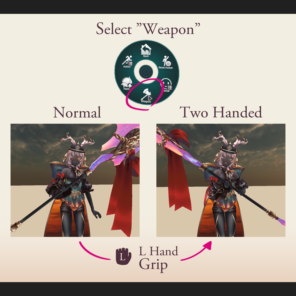 【VRC 対応3Dモデル】薄暮の戦士