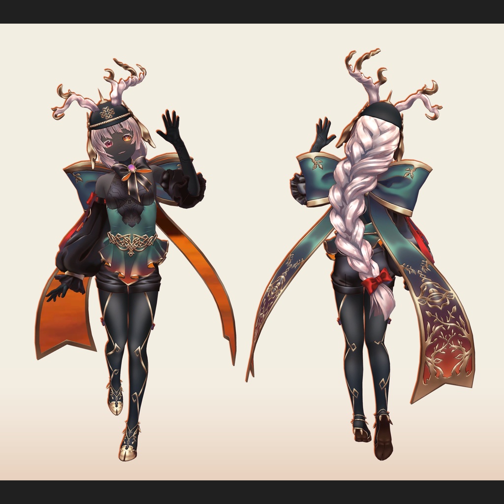 【VRC 対応3Dモデル】薄暮の戦士