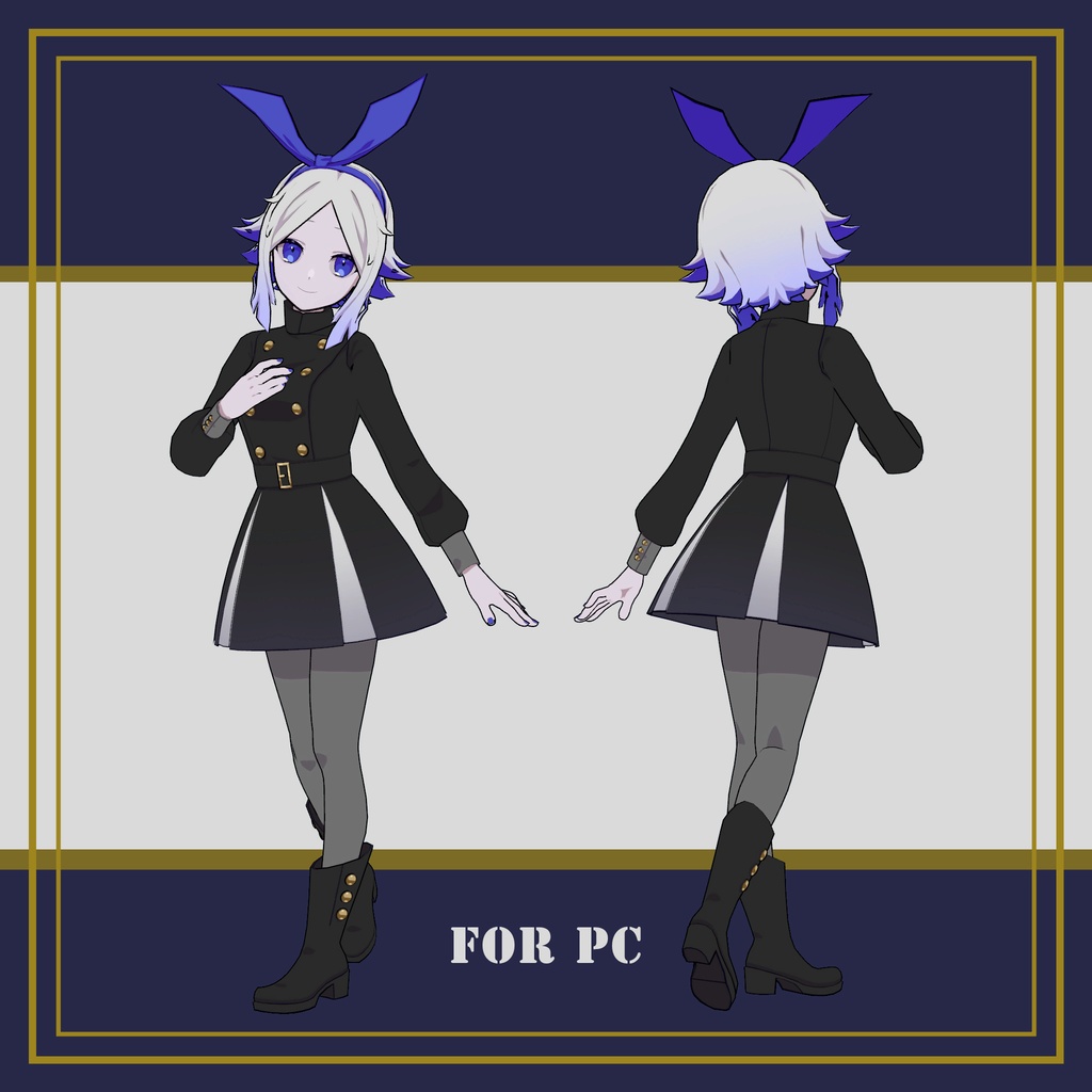 【VRC 対応3Dモデル】うさこVRC