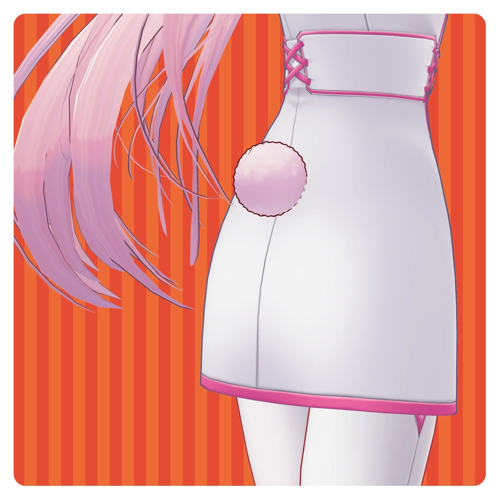 【VRC 想定】うさ耳&尻尾セット