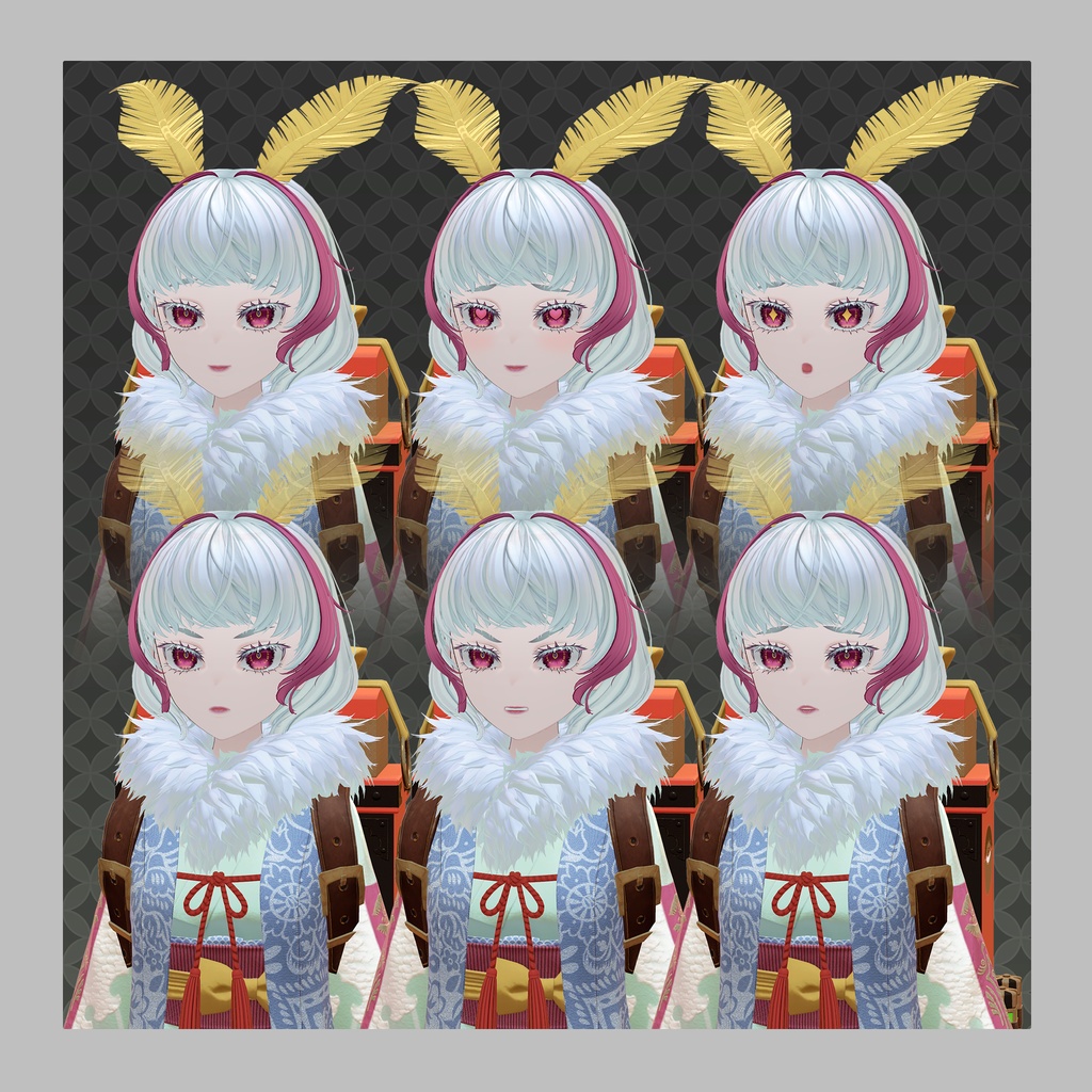 オリジナル3Dモデル「繭 -Mayu-」