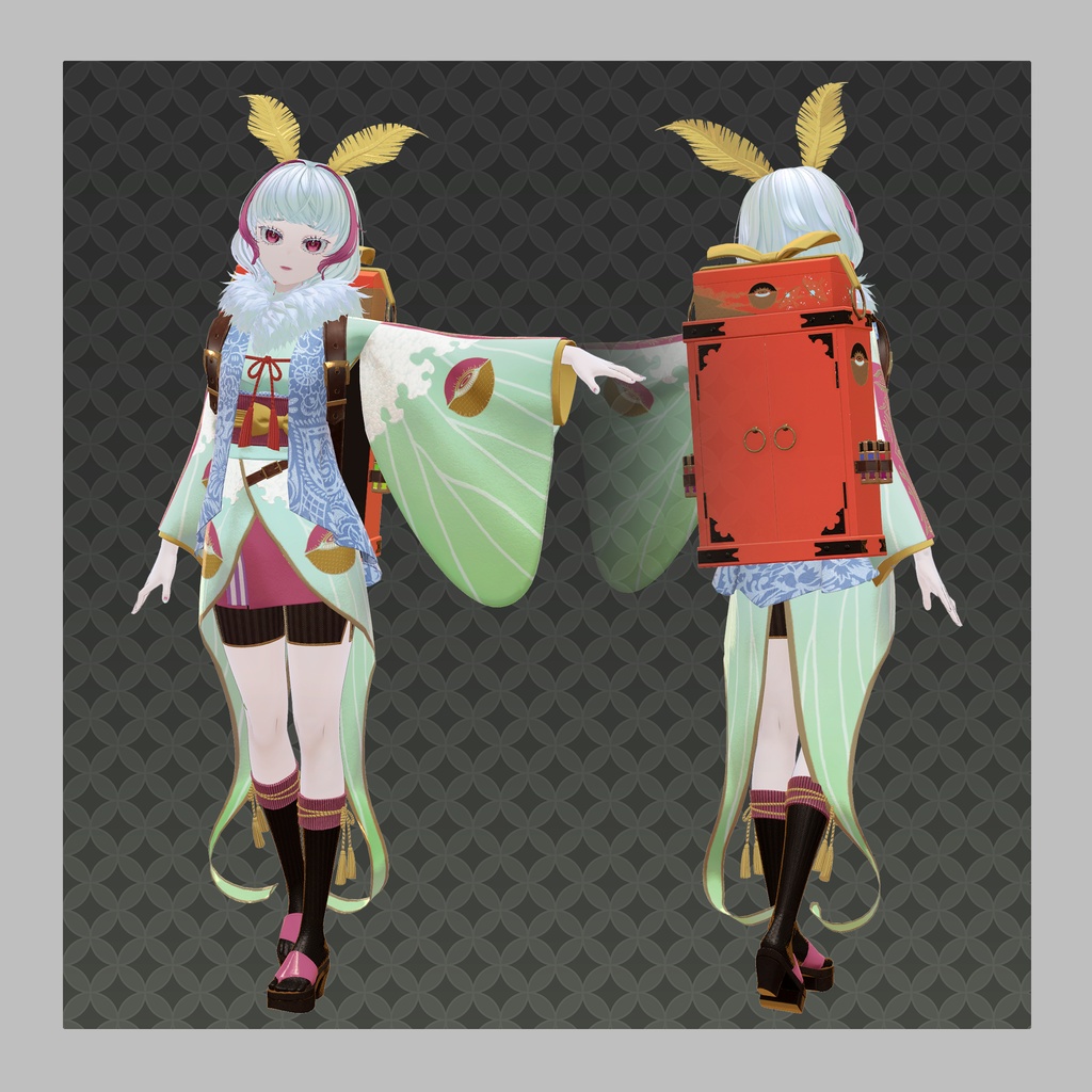 オリジナル3Dモデル「繭 -Mayu-」