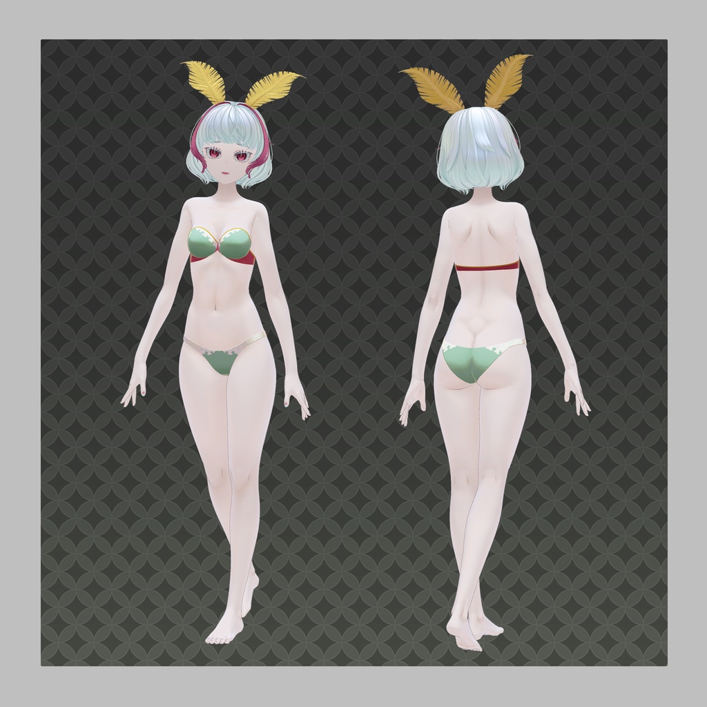 オリジナル3Dモデル「繭 -Mayu-」