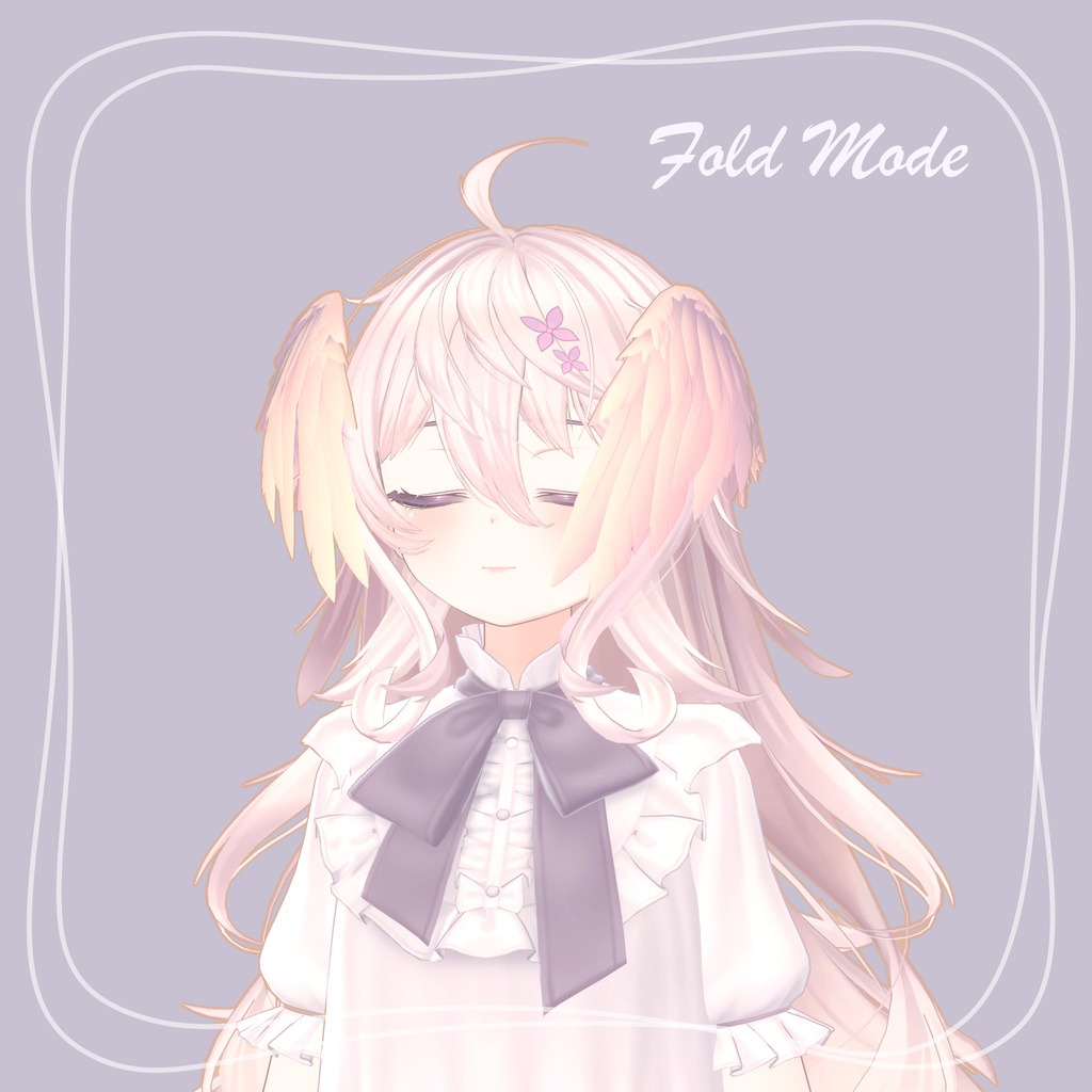 【VRC 想定】ふわふわ頭羽セット